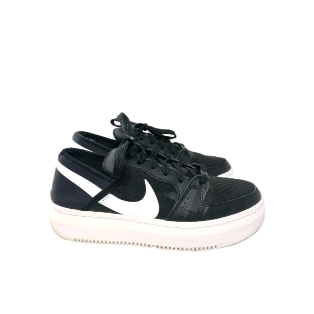 Nike Court Vision Alta Shoes Women's Size 9.5 Black White 